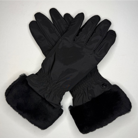 UGG Accessories - UGG Shearling Fur-Trimmed and Nylon Lined Gloves Womens L/XL